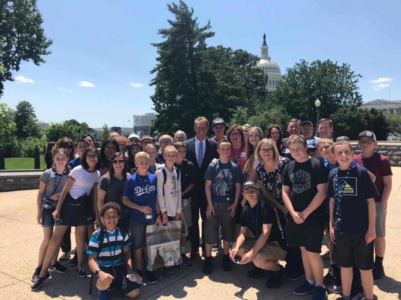 Students experience meeting former Senator Jeff Flake